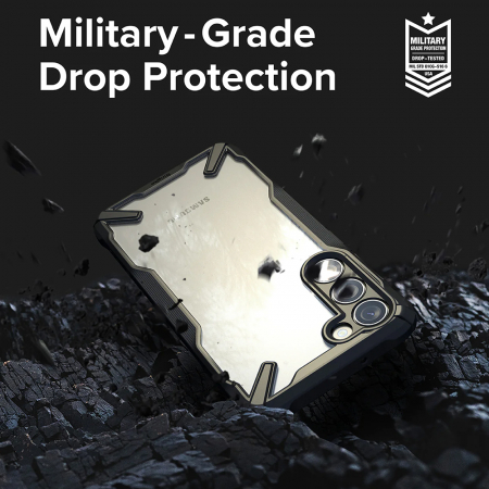 Husa Samsung Galaxy S23 Plus, Ringke Fusion X, Black [3]