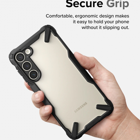 Husa Samsung Galaxy S23 Plus, Ringke Fusion X, Camo Black [2]