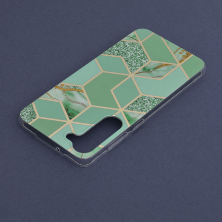 Husa Samsung Galaxy S23 Plus, Techsuit Marble Series, Green Hex [5]