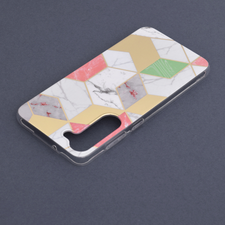 Husa Samsung Galaxy S23 Plus, Techsuit Marble Series, Purple Hex [5]