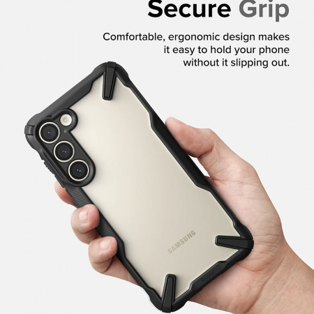 Husa Samsung Galaxy S23, Ringke Fusion X, Camo Black [2]