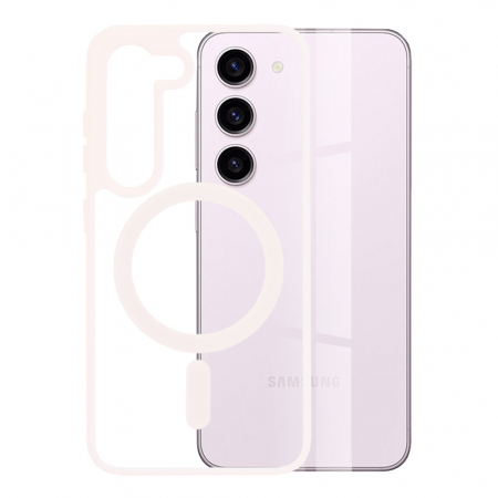 Galaxy S23 - Husa Samsung Galaxy S23, Techsuit MagSafe Pro, Nude Pink