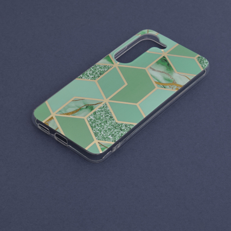 Husa Samsung Galaxy S23, Techsuit Marble Series, Green Hex [4]