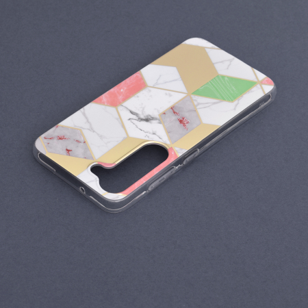 Husa Samsung Galaxy S23, Techsuit Marble Series, Purple Hex [5]