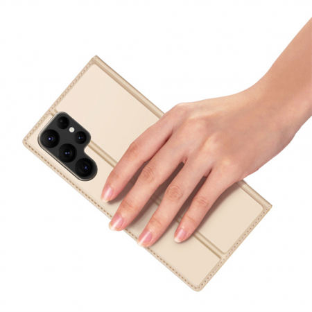 Husa Samsung Galaxy S23 Ultra, Dux Ducis Skin Pro Flip Book, Negru [4]