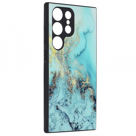 Husa Samsung Galaxy S23 Ultra, Glaze Series, Blue Ocean [5]