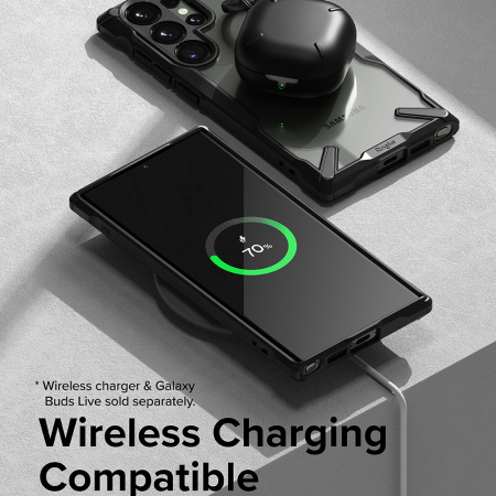 Husa Samsung Galaxy S23 Ultra, Ringke Fusion X, Camo Black [4]