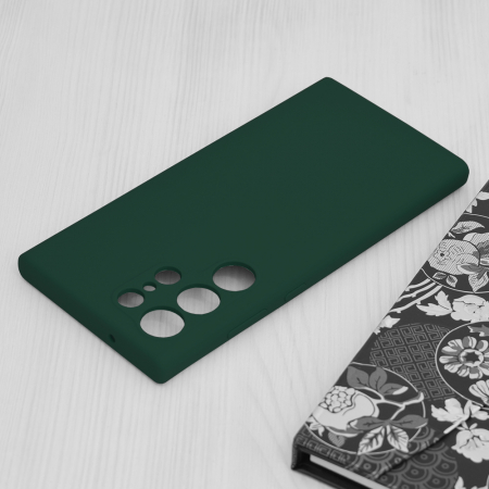 Husa Samsung Galaxy S23 Ultra, Soft Edge Silicone, Dark Green [3]