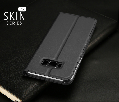 Husa Samsung Galaxy S8, Dux Ducis Skin Pro Flip Book, Negru [8]