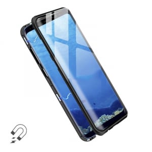 Husa Samsung Galaxy S8 Magnetic Glass 360 (sticla fata + spate), Negru [1]