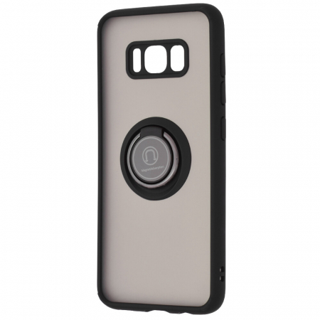 Husa Samsung Galaxy S8 Plus cu inel suport stand magnetic, Negru [2]