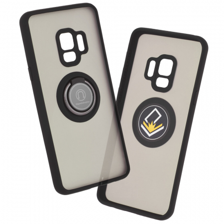 Galaxy S9 - Husa Samsung Galaxy S9 cu inel suport stand magnetic, Negru