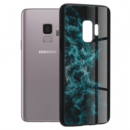 Galaxy S9 - Husa Samsung Galaxy S9, Glaze Series, Blue Nebula