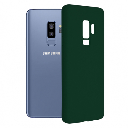 Galaxy S9 - Husa Samsung Galaxy S9, Soft Edge Silicone, Dark Green
