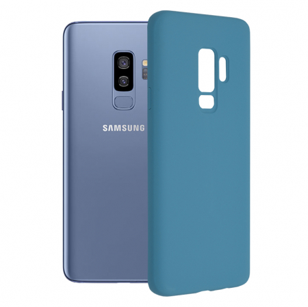 Galaxy S9 - Husa Samsung Galaxy S9, Soft Edge Silicone, Denim Blue