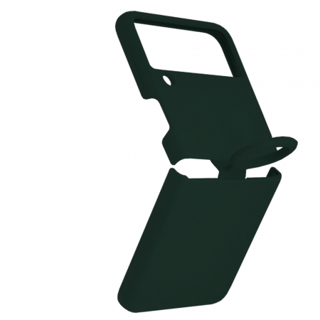 Husa Samsung Galaxy Z Flip3 5G, Soft Edge Silicone, Dark Green [1]