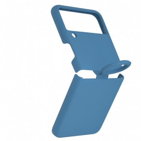 Husa Samsung Galaxy Z Flip3 5G, Soft Edge Silicone, Denim Blue [1]