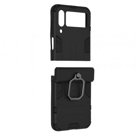 Husa Samsung Galaxy Z Flip4, Techsuit Shield Ring, Negru [3]