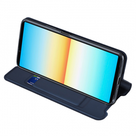 Husa Sony Xperia 10 IV, Dux Ducis Skin Pro Flip Book, Negru [4]