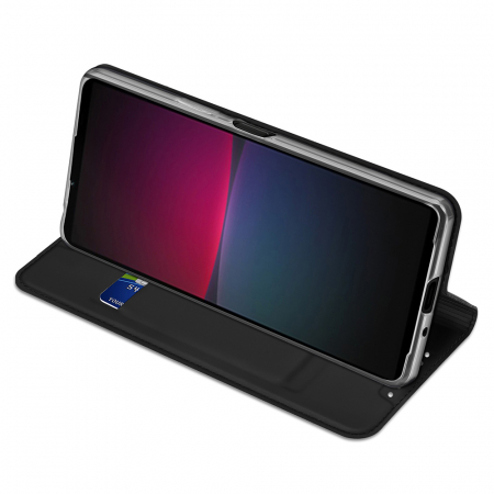 Husa Sony Xperia 10 V, Dux Ducis Skin Pro Flip Book, Negru [1]