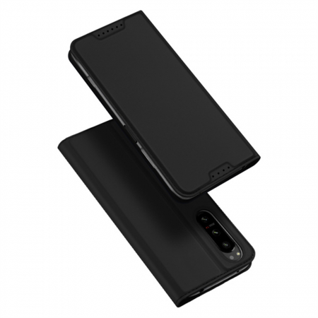 Sony - Husa Sony Xperia 5 IV, Dux Ducis Skin Pro Flip Book, Negru