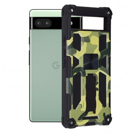 Google Pixel 6A - Husa Techsuit Blazor pentru Google Pixel 6a, Camo Lime