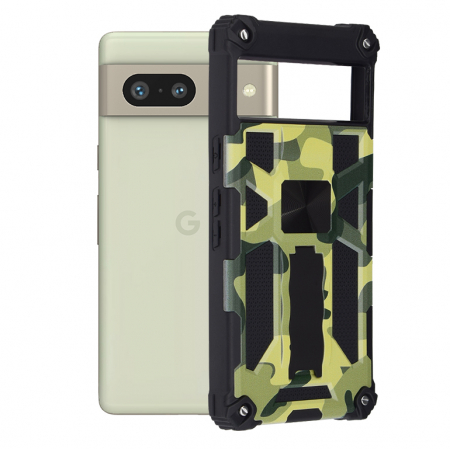 Google - Husa Techsuit Blazor pentru Google Pixel 7, Camo Lime