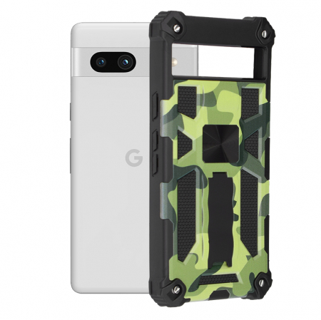 Google - Husa Techsuit Blazor pentru Google Pixel 7a, Camo Lime