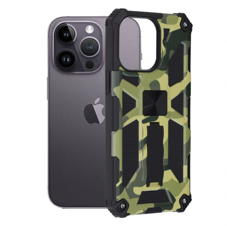 iPhone 14 Pro Max - Husa Techsuit Blazor pentru iPhone 14 Pro Max, Camo Lime