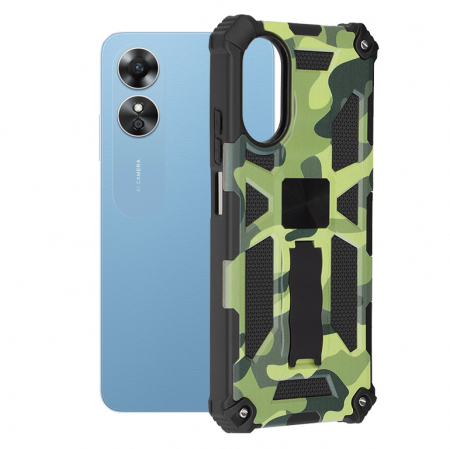 Oppo A17 - Husa Techsuit Blazor pentru OPPO A17, Camo Lime