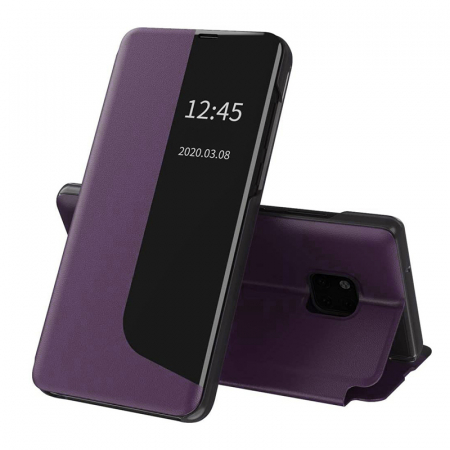 Huawei Mate 20 Pro - Husa tip carte Huawei Mate 20 Pro, eFold Book View, Purple