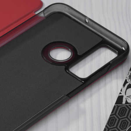 Husa tip carte Huawei P Smart (2019), eFold Book View, Red [2]
