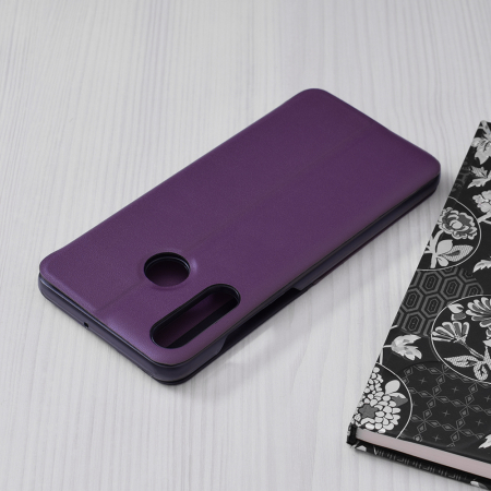 Husa tip carte Huawei P30 Lite, eFold Book View, Purple [1]