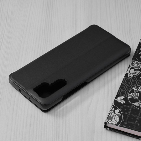 Husa tip carte Huawei P30 Pro, eFold Book View, Negru [1]