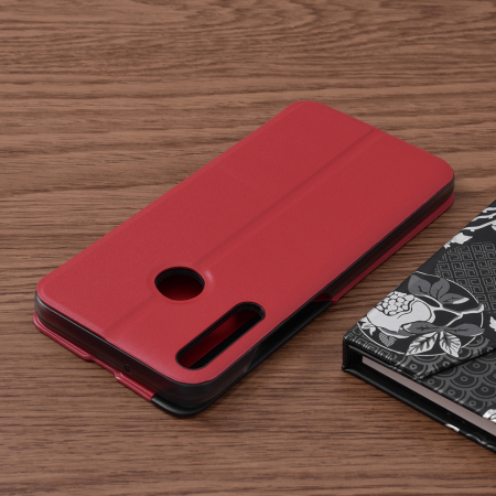 Husa tip carte Huawei P40 Lite E, eFold Book View, Red [1]
