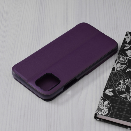 Husa tip carte iPhone 11, eFold Book View, Purple [1]