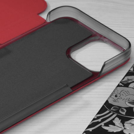 Husa tip carte iPhone 13 Mini, eFold Book View, Red [2]
