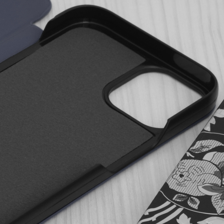 Husa tip carte iPhone 14, eFold Book View, Dark Blue [2]