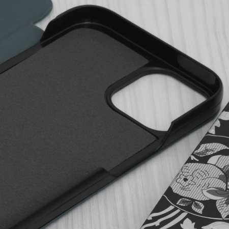 Husa tip carte iPhone 14, eFold Book View, Dark Green [2]