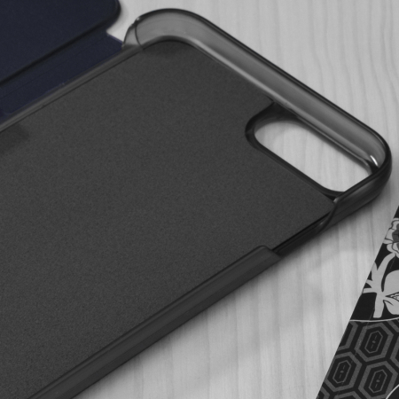 Husa tip carte iPhone 6 Plus / 7 Plus / 8 Plus, eFold Book View, Dark Blue [2]