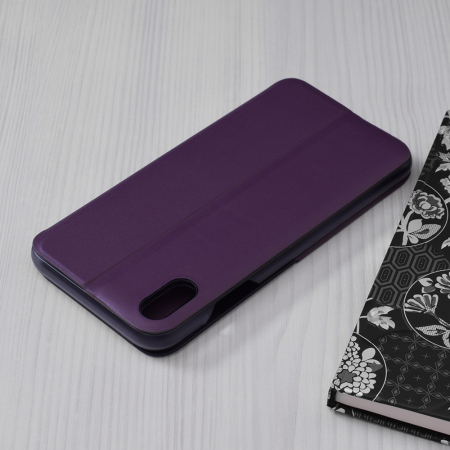 Husa tip carte iPhone XS Max, eFold Book View, Purple [2]