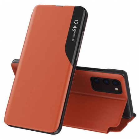 Galaxy A03s - Husa tip carte Samsung Galaxy A03s, eFold Book View, Orange