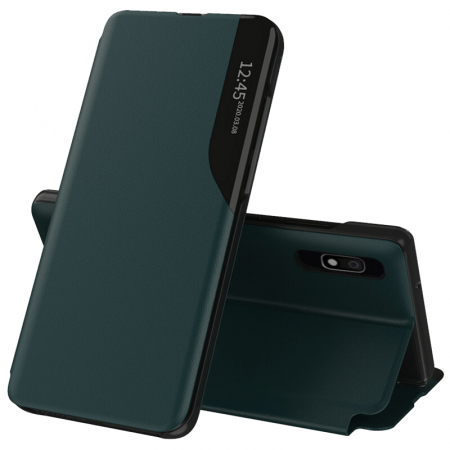 Galaxy A10 - Husa tip carte Samsung Galaxy A10, eFold Book View, Dark Green