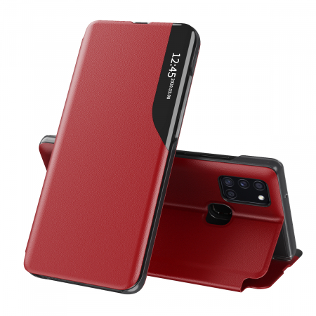 Galaxy A21s - Husa tip carte Samsung Galaxy A21s, eFold Book View, Red