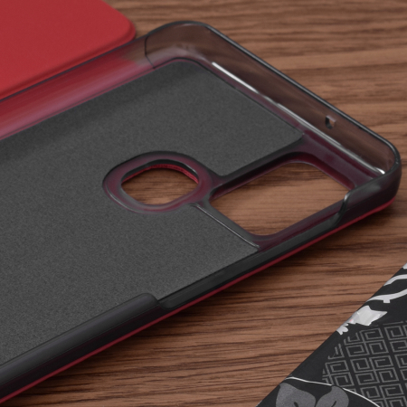 Husa tip carte Samsung Galaxy A21s, eFold Book View, Red [2]