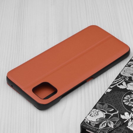 Husa tip carte Samsung Galaxy A22 5G, eFold Book View, Orange [1]