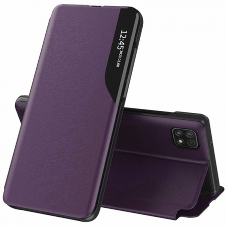 Galaxy A22 5G - Husa tip carte Samsung Galaxy A22 5G, eFold Book View, Purple