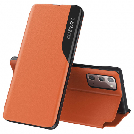 Galaxy Note 20 - Husa tip carte Samsung Galaxy Note 20, eFold Book View, Orange