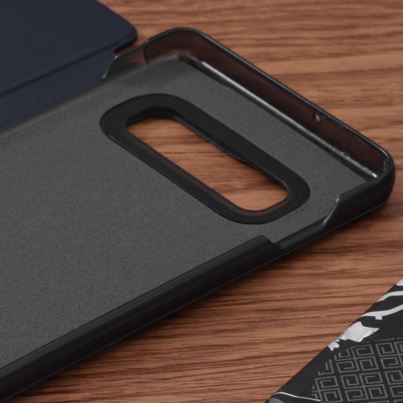 Husa tip carte Samsung Galaxy S10+, eFold Book View, Dark Blue [2]