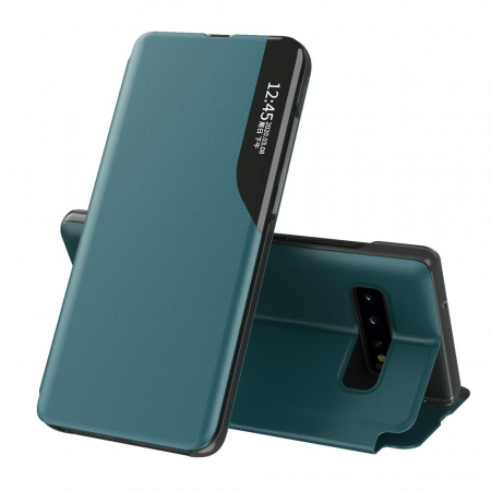 Galaxy S10+ - Husa tip carte Samsung Galaxy S10+, eFold Book View, Dark Green